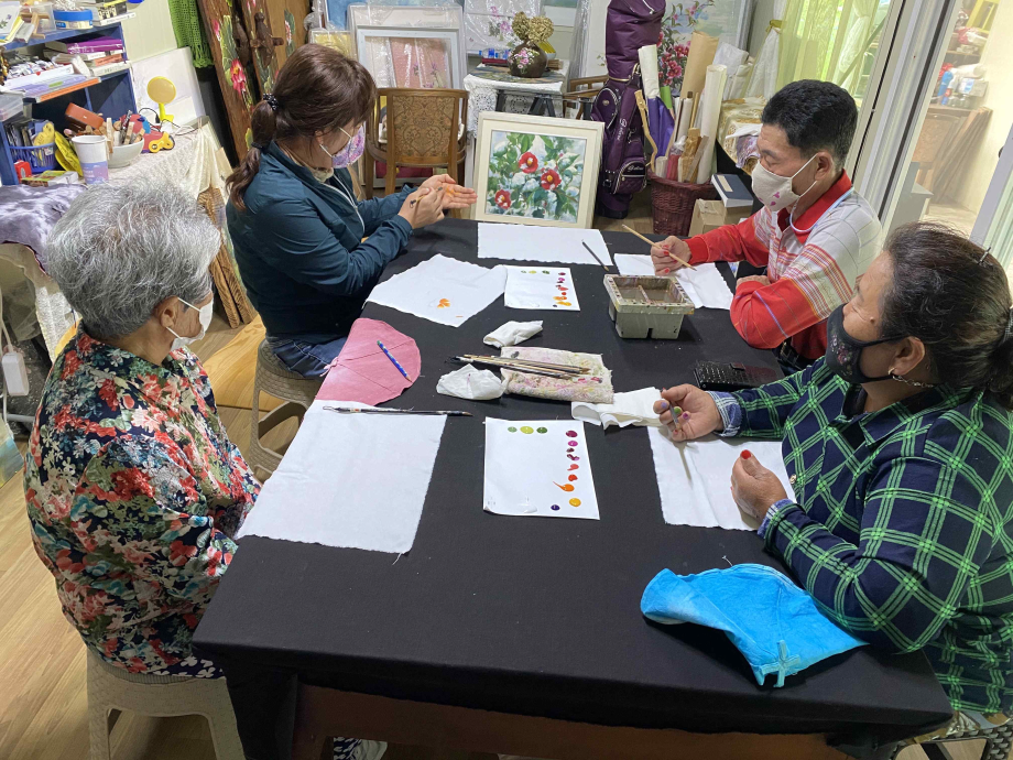 2021 이인면 평생학습 "실버천아트, 손관리" 이미지